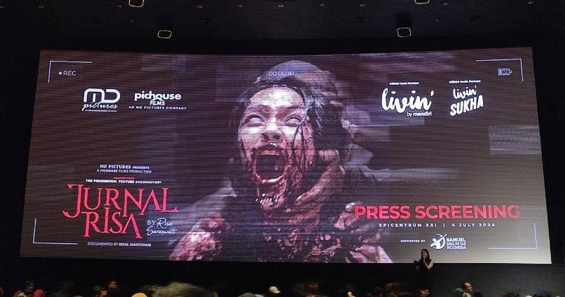 Screening film Jurnal Risa, Kamis (04/07/2024), Epicentrum XXI, Jakarta Selatan. - Popmama.com/Erenzwei Ernawan